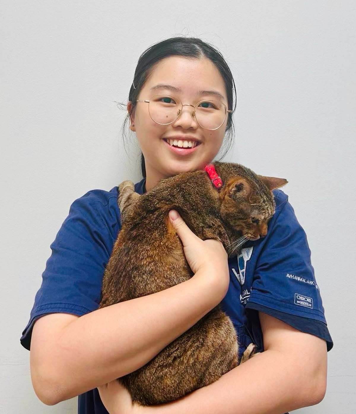 Wen Qi, veterinary nurse at AVH Animal Ark Vet