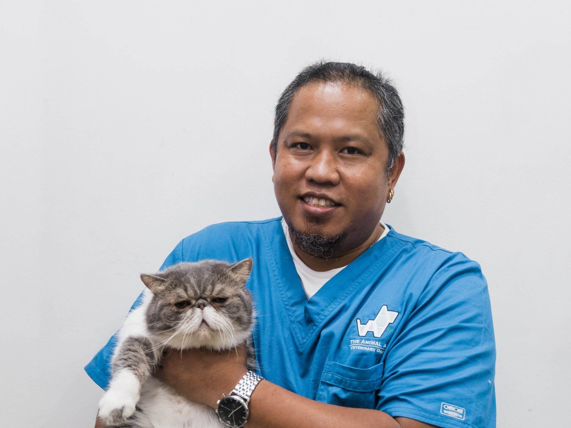 Ricardo, veterinary nurse at AVH Animal Ark Vet